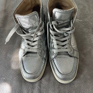 Silver HighTops Christian Louboutin